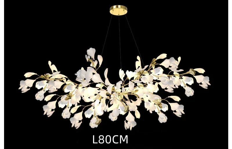 Decorbites™ Ginkgo-Leuchter Villa-Duplex-Pendantleuchte für Wohnzimmer & Hotelfoyer