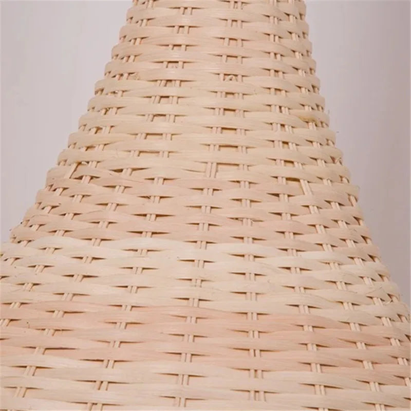 Decorbites™ Bambus-Bodenleuchte: Einzigartige Rattan-Lampe für Wohnzimmer, Schlafzimmer und Teehäuschen-Dekoration