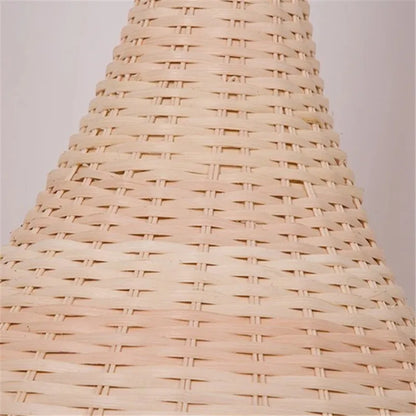 Decorbites™ Bambus-Bodenleuchte: Einzigartige Rattan-Lampe für Wohnzimmer, Schlafzimmer und Teehäuschen-Dekoration