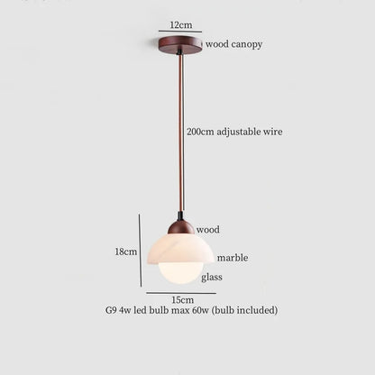 Decorbites™ Eisen-Marmor LED-Pendelleuchte Moderne Hängelampe Innenraumdekoration