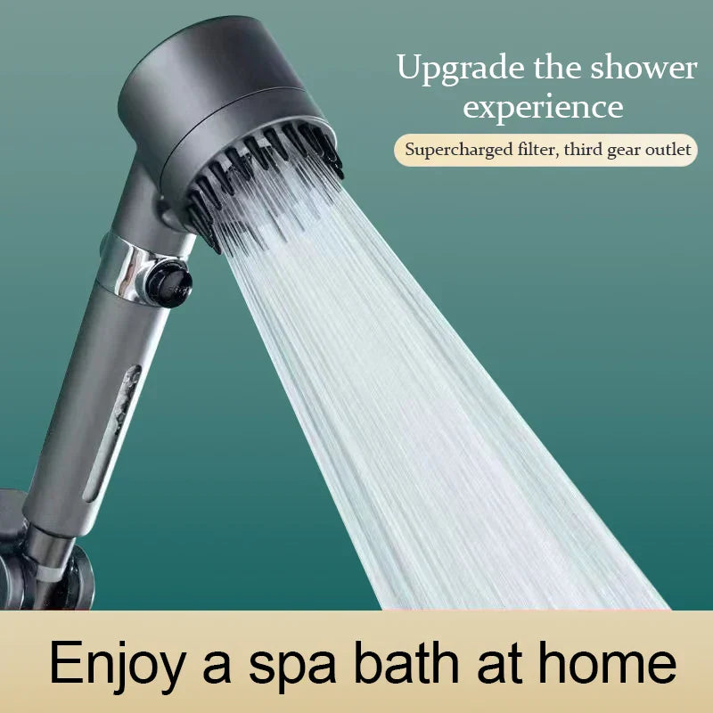 Decorbites™ 3-Modus Hochdruck-Handbrause mit Stopp-Taste - Badezimmerspray-Düse