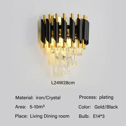 DecorBites™ Crystal LED Pendant Chandelier: Modern Luxury Living Room Dining Lighting Fixture