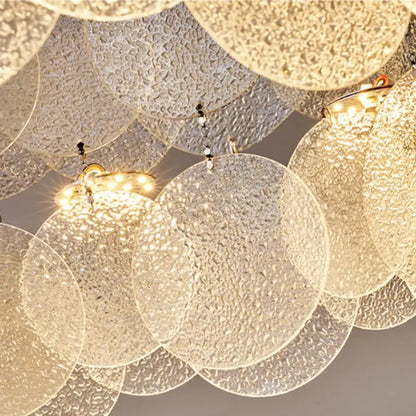 DecorBites™ LED Ceiling Light Stainless Steel Glass Parlor Bedroom Fixture