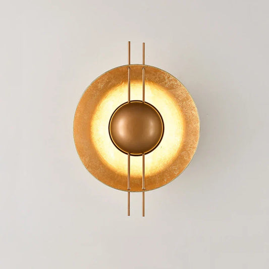 Decorbites™ Gold Runde Villa Wandlampe: Retro LED-Beleuchtung für Flur, Wohnzimmer, Schlafzimmer.