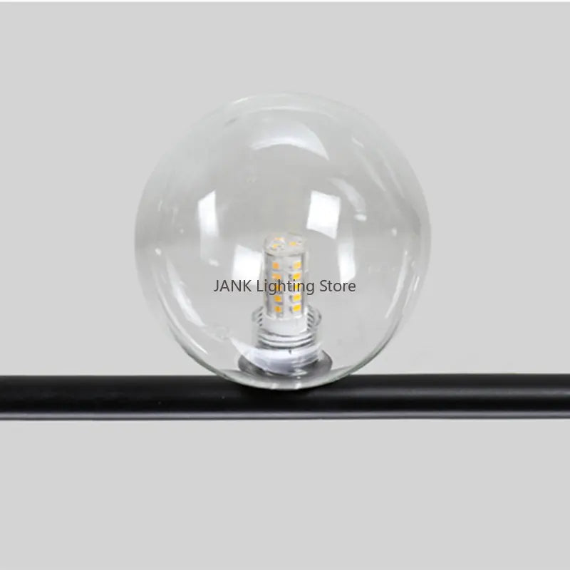 Decorbites™ Doppeltes Glas-Schirm-Hängeleuchte: Nordisches minimalistisches Design, LED-Lampe für Wohnzimmer, Restaurant