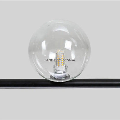 Decorbites™ Doppeltes Glas-Schirm-Hängeleuchte: Nordisches minimalistisches Design, LED-Lampe für Wohnzimmer, Restaurant