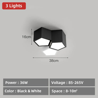 Decorbites™ Geometrische Deckenlampen: Moderne & kreative Leuchten für das Schlafzimmer
