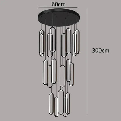 DecorBites™ LED Pendant Chandeliers for Living Room Staircase Indoor Lighting