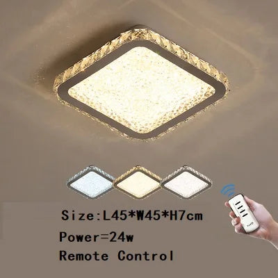 Decorbites™ Kristallrunde Deckenleuchte: Nordisches Lichtluxus LED-Beleuchtung für Zuhause im Schlafzimmer und Wohnzimmer