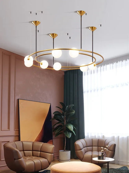 Decorbites™ Glas-Kugeln-LED-Hängeleuchter für modernes Wohnzimmer-Dekor
