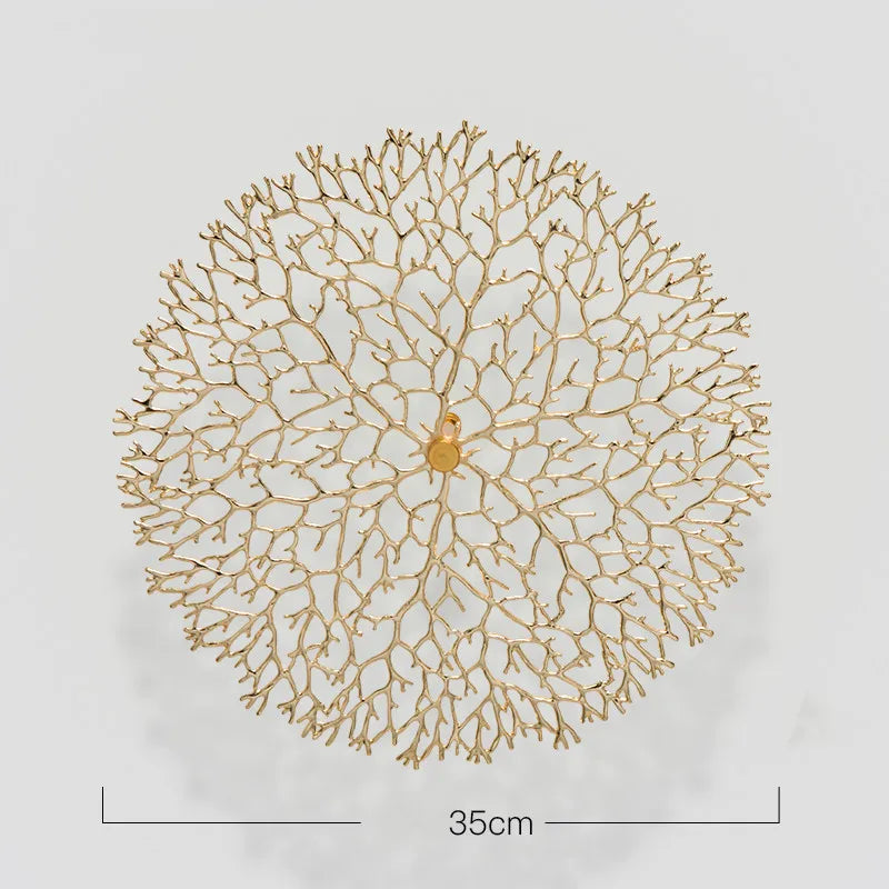 DecorBites™ Gold Coral Carp Lotus Leaf Fish Wall Decor Ornaments