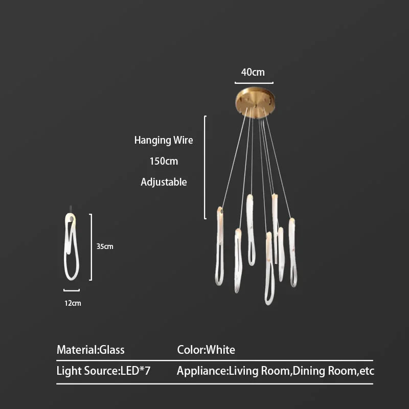 Decorbites™ LED-Hängeleuchter für Wohn- und Esszimmer Luxus-Leuchtenarmatur