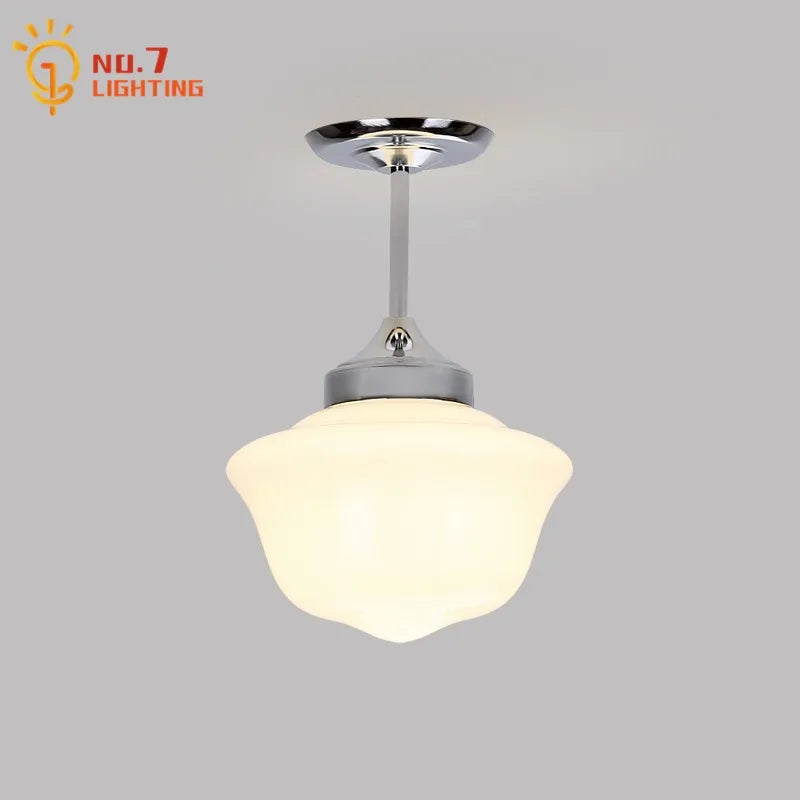 Decorbites™ Cremeglas-Pendantleuchten LED E27 Retro-Hängeleuchte für Schlafzimmer, Küche, Restaurant