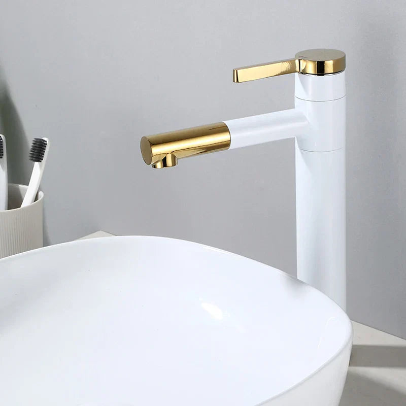 Decorbites™ Schwarze Messing Badezimmer-Waschbeckenarmatur Deckenmontiertes Gefäßmischer-Wasserhahn