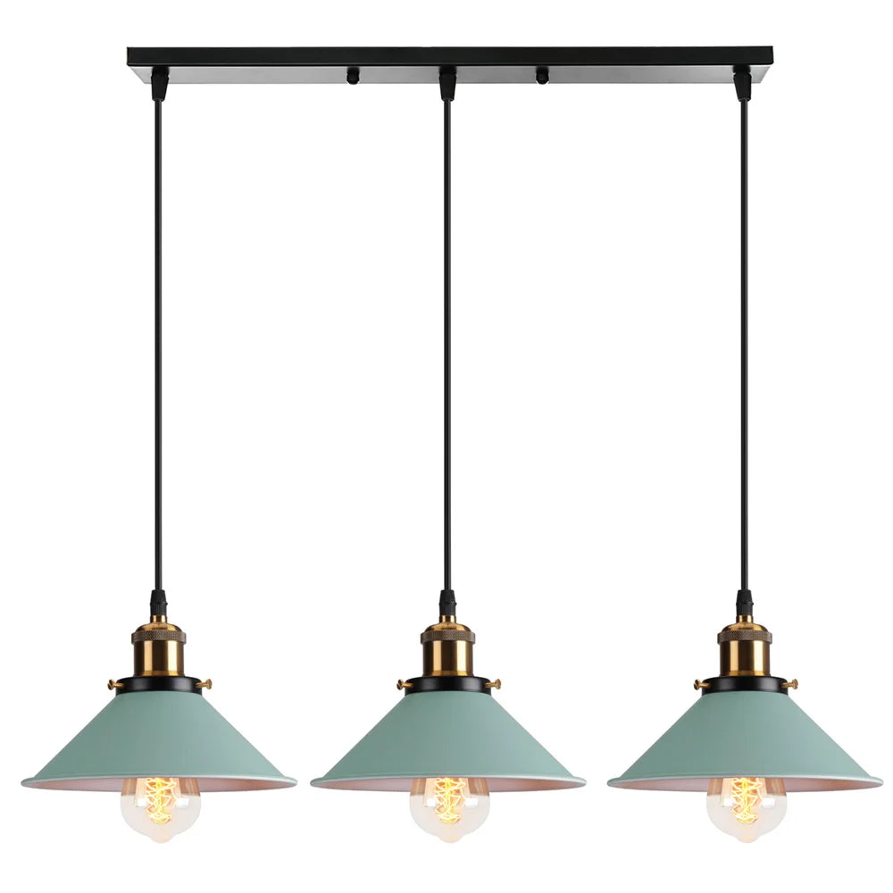 Decorbites™ Industrielle Nordische Pendelleuchten mit Mehrfarbiger Lampenschirm für Küche und Esszimmer