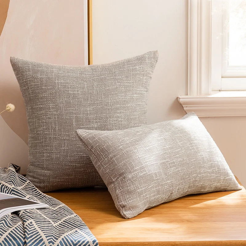 Decorbites™ Leinen-Baumwoll-Kissenbezug 100% Polyester Dekokissenbezug für die Hausdekoration