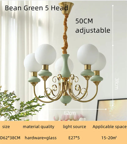 DecorBites™ Cream Style LED Chandelier for Bedroom, Living Room, Dining Room