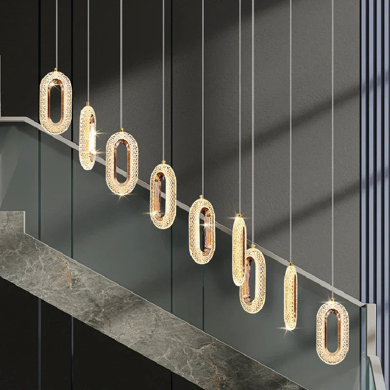 Decorbites™ Gold-Lustre Ovales Acryl-Lüster für Ess- und Wohnräume