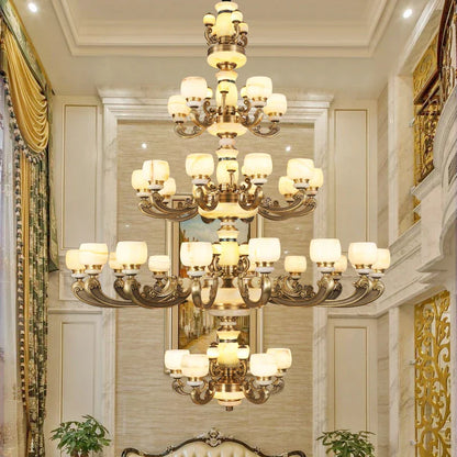 Decorbites™ Jade-Leuchter: Stilvolle chinesische Zen-Wohnzimmerlampe für Duplex-Gebäude von Guangdong Zhongshan