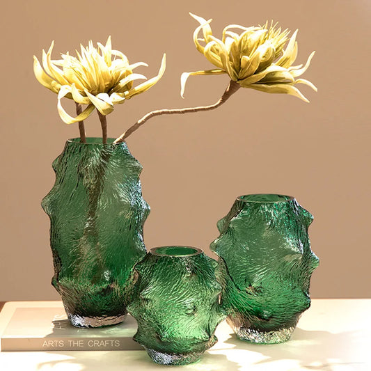 Decorbites™ Grünes See-Gurken-Glasvasenterrarium zur Heimdekoration