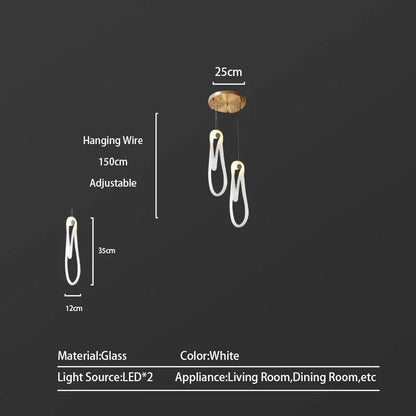 Decorbites™ Elegante LED-Glasleuchter für luxuriöse Wohnraumausstattung