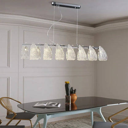 Decorbites™ Glas-Kiefernzapfen-LED-Kronleuchter: Moderne Art-Deco-Hängebeleuchtung