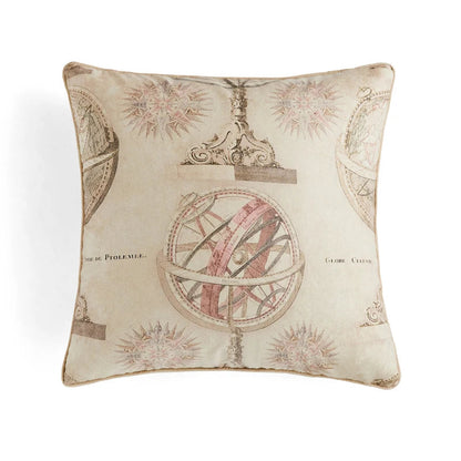 DecorBites™ Circus Retro Throw Pillow Cover with Tassels 45x45 Eclectic Home Decor
