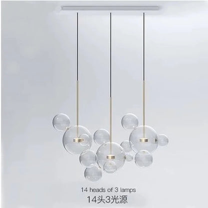 Decorbites™ Glasleuchter: Nordisch-italienische LED-Hängeleuchte für Wohn- und Esszimmer