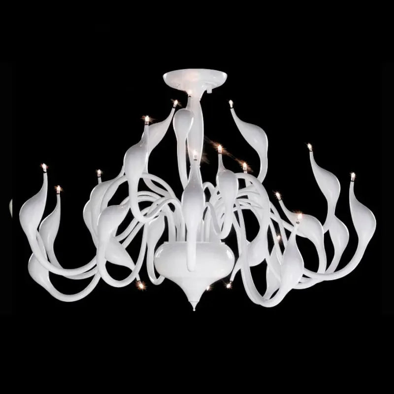 Decorbites™ Eisen-Schwan-Hängeleuchte | Nordische LED-Kronleuchter für die Hausdekoration