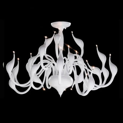 Decorbites™ Eisen-Schwan-Hängeleuchte | Nordische LED-Kronleuchter für die Hausdekoration