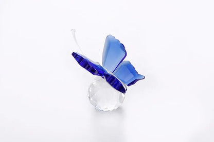 Decorbites™ Kristall-Schmetterlingsfigur Glas-Papiergewicht Skulptur Weihnachtsdekoration Geschenk