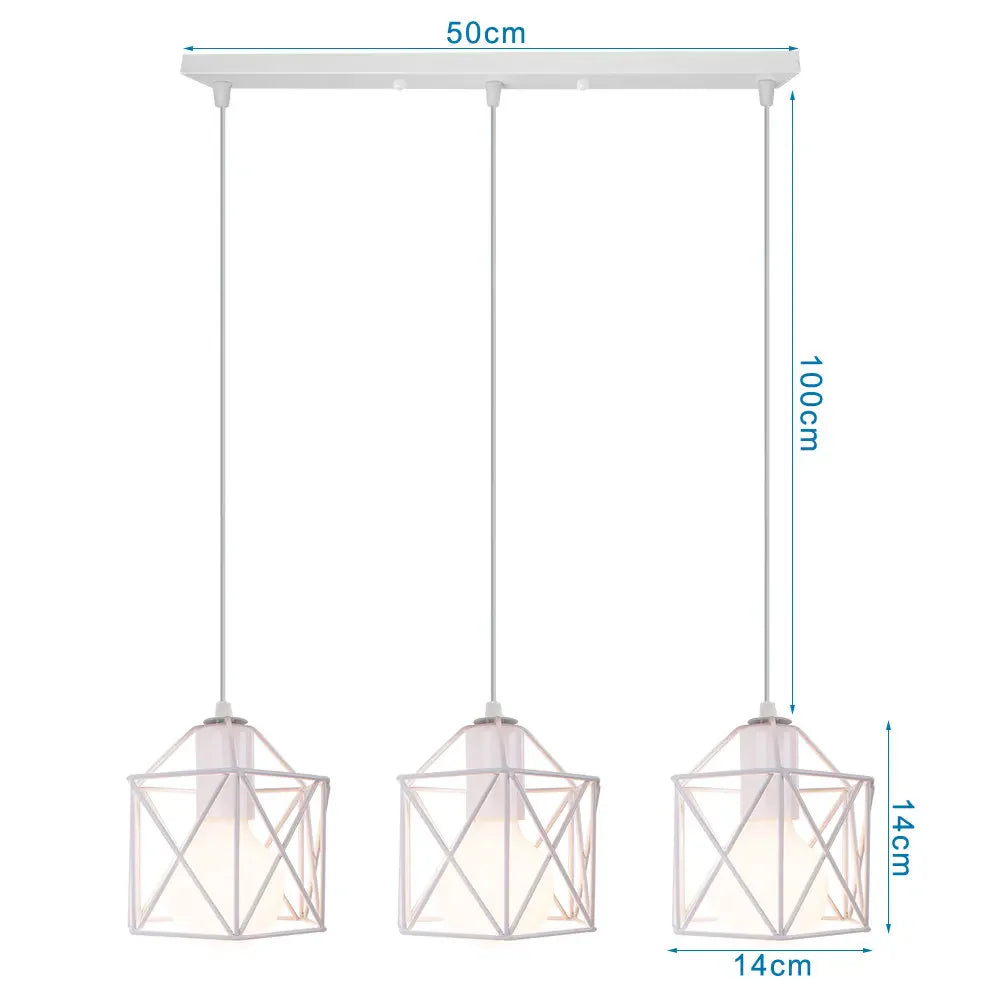 DecorBites™ Iron Frame Retro Led Pendant Light for Kitchen Dining Living Room