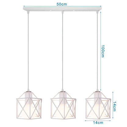 DecorBites™ Iron Frame Retro Led Pendant Light for Kitchen Dining Living Room
