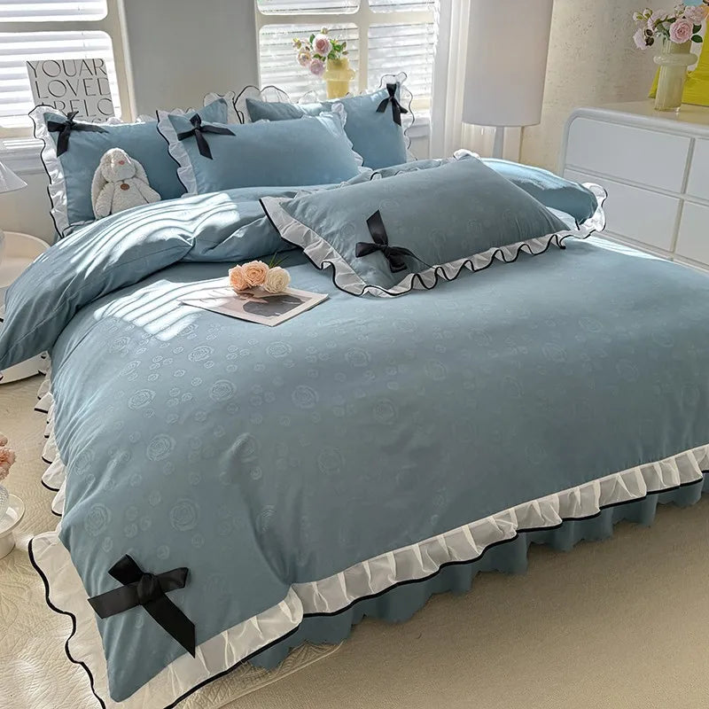 Polyester Lace Bed Skirt