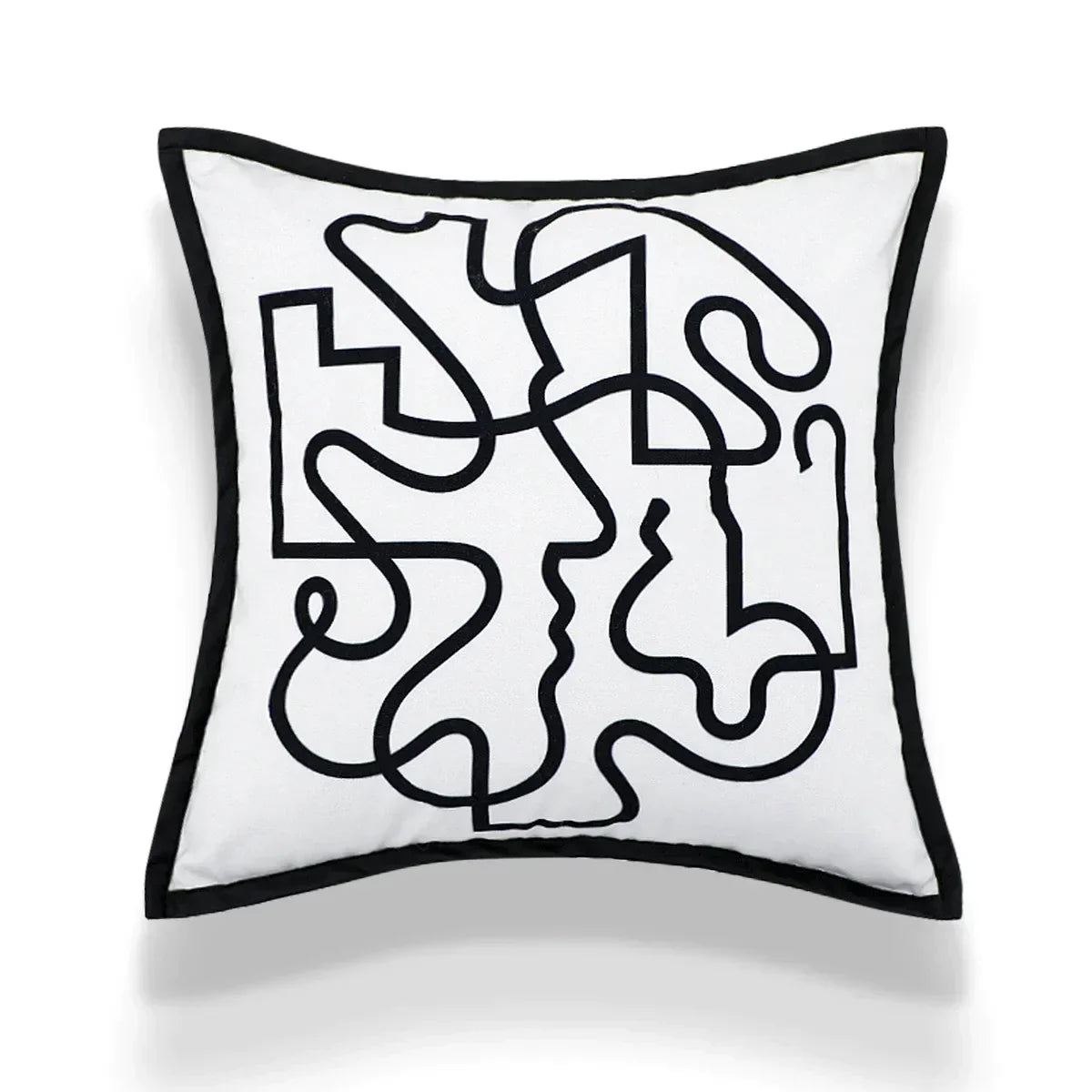 DecorBites™ Geometric Embroidery Cushion Covers: Nordic Modern Decorative Pillowcase for Living Room