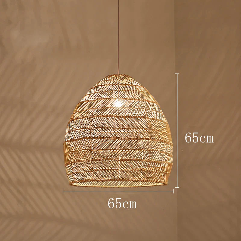 Handmade Chinese Style Rattan Pendant Light
