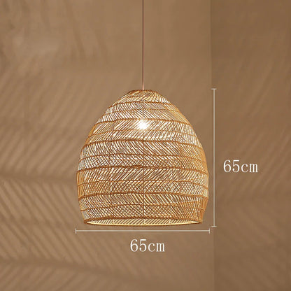 Handmade Chinese Style Rattan Pendant Light