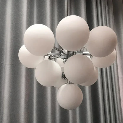DecorBites™ Elegant Glass Chandelier for Living Room Dining Decor