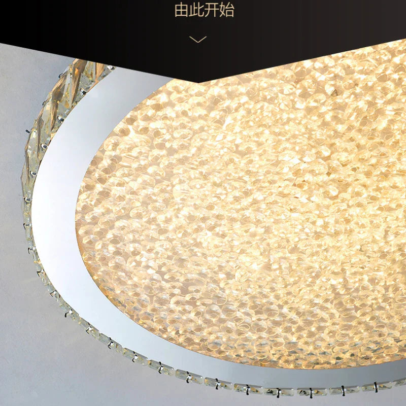Decorbites™ Kristall-Runder LED-Deckenleuchter - Moderne Edelstahlleuchte