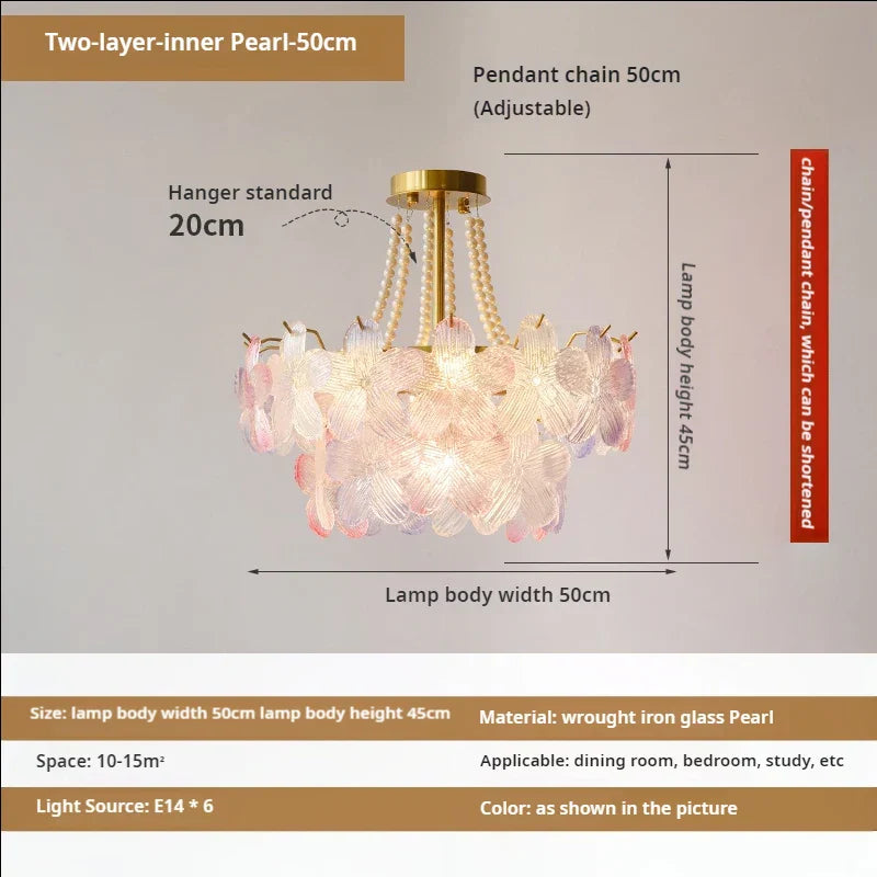 Decorbites™ Blattloser Kristall-Lüster: Moderne französische Beleuchtung für Wohnzimmer und Schlafzimmer
