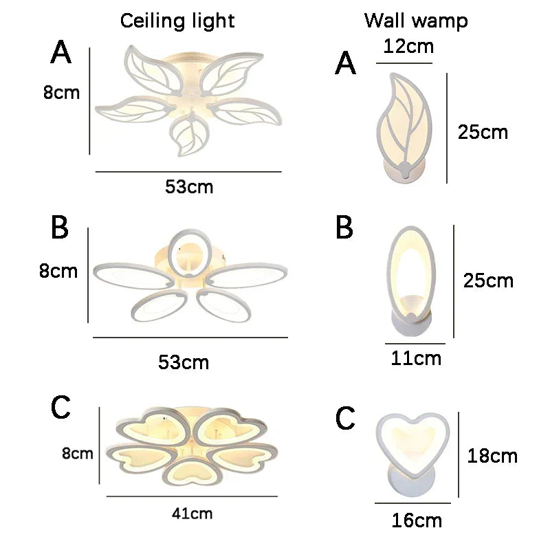 Decorbites™ 5-Lichtiges Acryl-LED-Deckenleuchter für modernes Wohnzimmer und Schlafzimmer