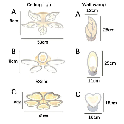 Decorbites™ 5-Lichtiges Acryl-LED-Deckenleuchter für modernes Wohnzimmer und Schlafzimmer