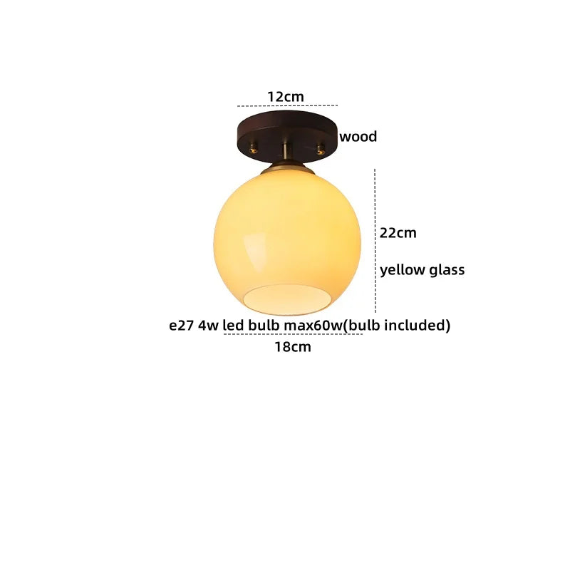 Decorbites™ LED-Deckenleuchte im japanischen Stil aus Glas für moderne Wohnzimmerbeleuchtung