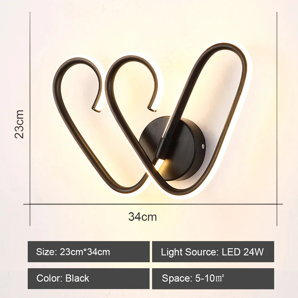 Decorbites™ LED-Acrylic-Wandlampenschirm für Schlafzimmer Wohnzimmer Heimdekoration