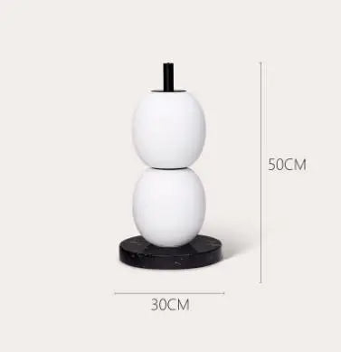 White Glass Floor Lamp