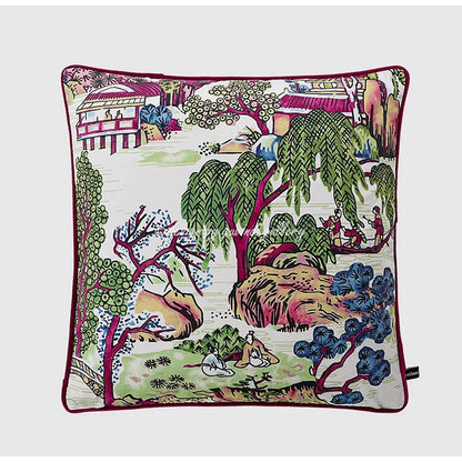 DecorBites™ Crane Art Luxury Throw Pillow Case for Bed & Sofa