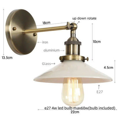 DecorBites™ LED Wall Lights: White Class Fixtures for Kitchen, Reading, Bedside Lamparas