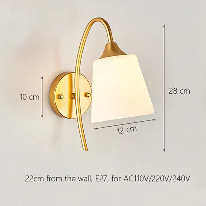 Decorbites™ Eisen-Wandlampe mit Glasball, elegante Wandlampe für Treppen und Lesen im Zuhause