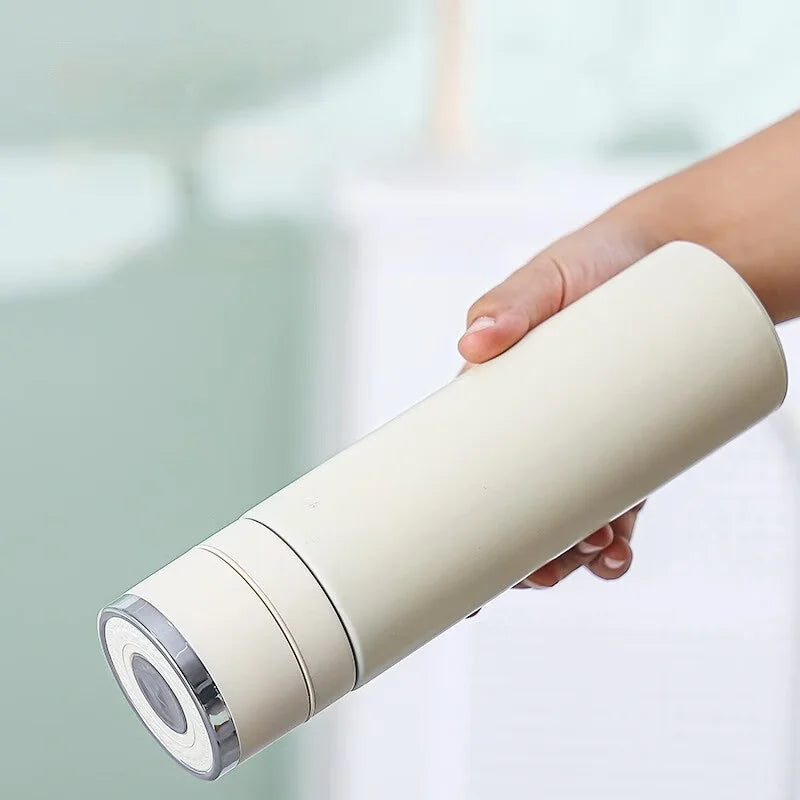 Decorbites™ 400ml Edelstahl-Vakuum-Isoliert-Becher für Herren, einfarbiges Thermos-Becher