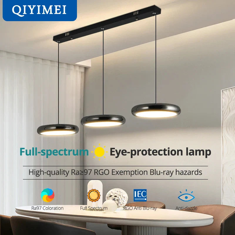 DecorBites™ Black Finish LED Pendant Lights for Home Decoration Indoor Lighting